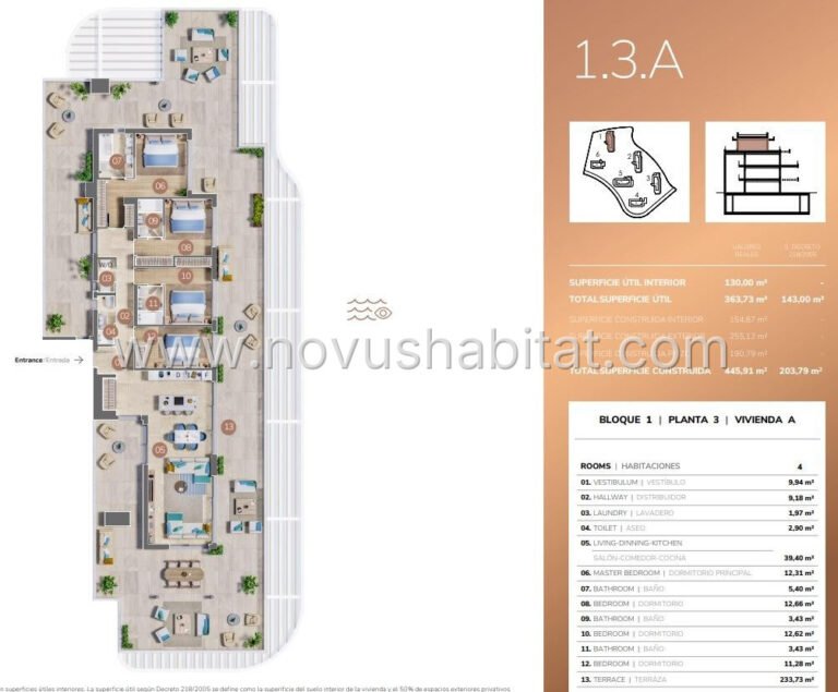 Þakíbúð í Mijas - N9119 - foto 24