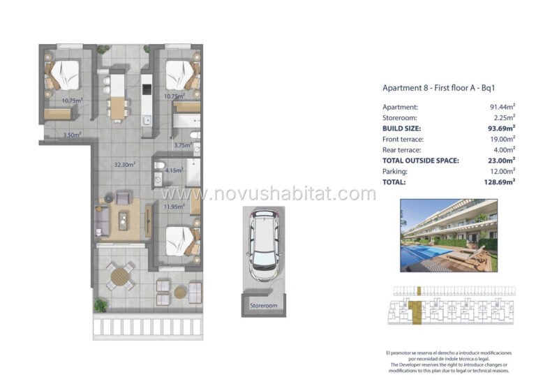 Íbúð í Los Alcazares - N9946 - foto 13